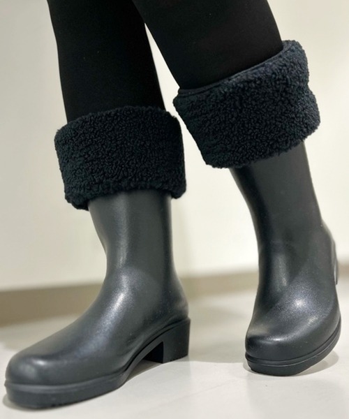AIGLE ブーツ ミリカ ミッド ラバーブーツ / ヒールミドルブーツ