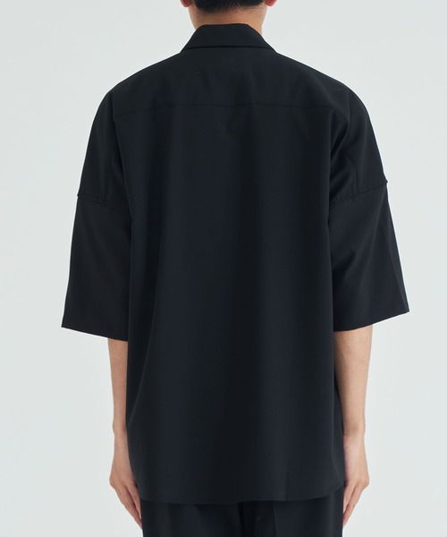 SHAREEF シャツ STUDIOUS別注 LOGO SHIRTS メンズ : ZOZOTOWN
