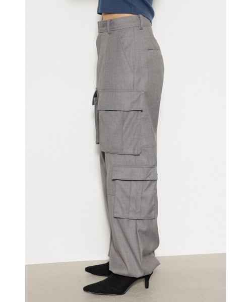 パンツ LAGUAGEM SIDE RIBBON LOOSE LAGUA GEM カーゴパンツ SIDE POCKET DESIGN パンツ レディース