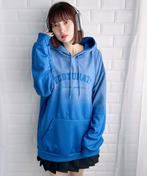 √nuage（ルートニュアージュ） パーカー グラデーションロゴプリント