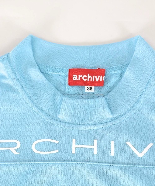 38 ARCHIVIO ブルー　吸汗速乾 UVカット パイピング 38 ARCHIVIO ブルー 吸汗速乾 UVカット パイピング
