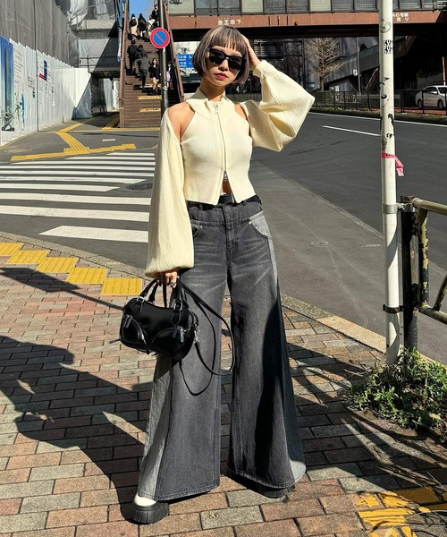 PAGEBOY ニット セーター ダブルZIPニットボレロSET レディース