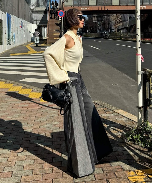 PAGEBOY ニット セーター ダブルZIPニットボレロSET レディース