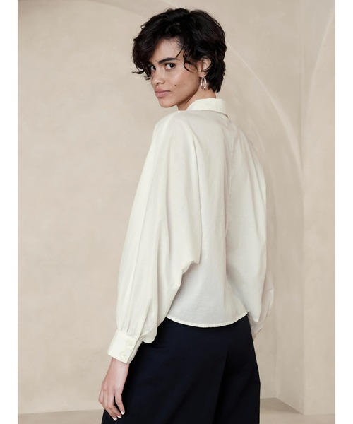 シャツ ブラウス BANANA REPUBLIC FACTORY STORE ボリュームスリーブ 