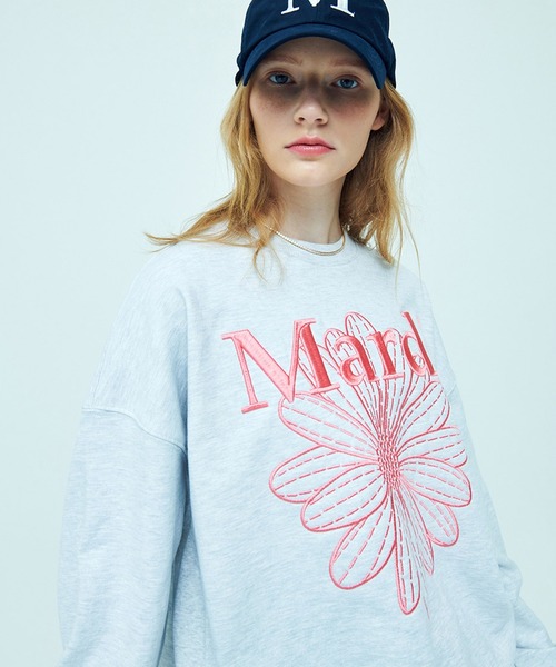トップス Mardi Mercredi SWEATSHIRT FLOWERMARDI Mardi Mercredi トレーナー スウェット SWEATSHIRT FLOWERMARDI