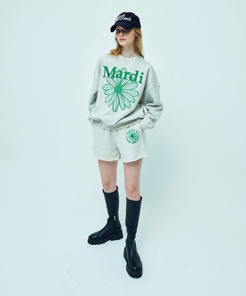 Mardi Mercredi トレーナー スウェット SWEATSHIRT FLOWERMARDI