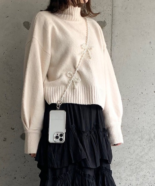 スマホショルダー パールリボンスマホショルダー : ZOZOTOWN Yahoo!店