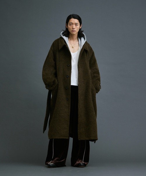 Wool melton over coat/ウールメルトンオーバーコート】