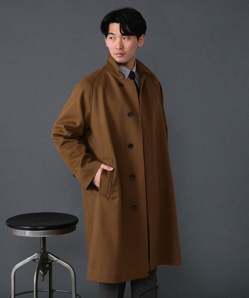 BEAMS F ステンカラーコート コート LORO PIANA FABRIC ウール