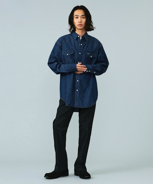 リーバイス　アクションスラックス　levi’s  lee ランチャー Lee スラックス 「直営・EC先行発売」レーザー抜染ペイズリー