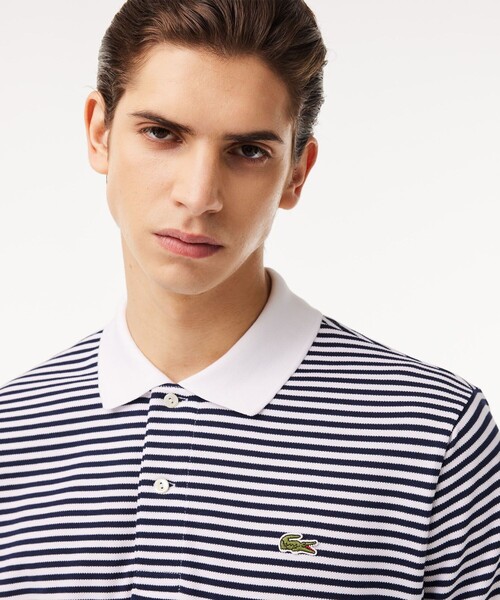[美品]LACOSTE ラコステ　半袖ポロシャツ ライトブルー　サイズ3 LACOSTE（ラコステ） 半袖ポロシャツ ライトブルー | セレクト