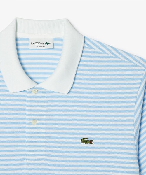 [美品]LACOSTE ラコステ　半袖ポロシャツ ライトブルー　サイズ3 LACOSTE（ラコステ） 半袖ポロシャツ ライトブルー | セレクト