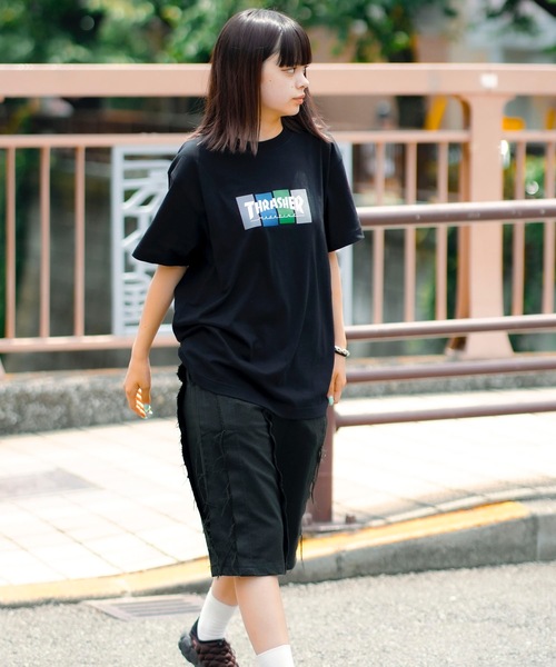 THRASHER tシャツ 4C BOX LOGO S/S T-SHIRTS/スラッシャー5.6