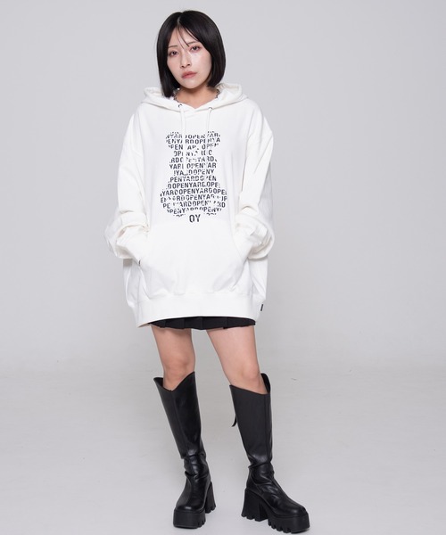 ★OY★WORDY LOGO ODOLLY HOODIE - WHITE★正規品/韓国直送料込 OY パーカー 「OY/オーワイ」 WORDY LOGO ODOLLY HOODIE