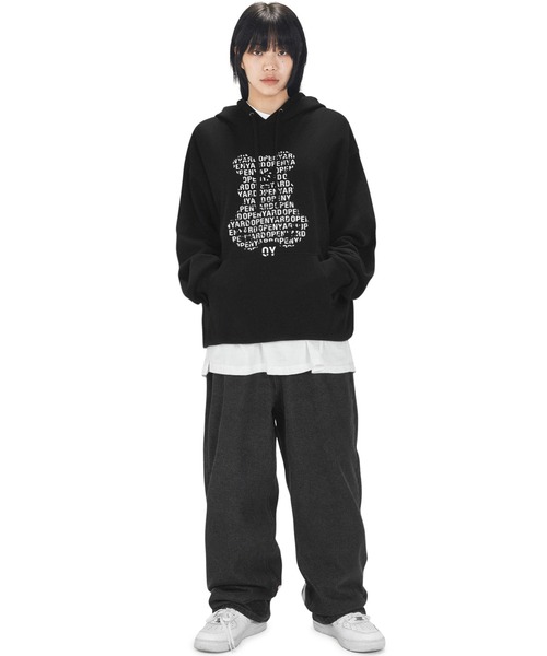 ★OY★WORDY LOGO ODOLLY HOODIE - BLACK★正規品/韓国直送料込 OY パーカー 「OY/オーワイ」 WORDY LOGO ODOLLY HOODIE
