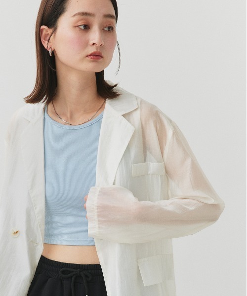 Chloé テーラードジャケット T38 ベージュ Chloé ウールクレープ製テーラードジャケット | Chloé JP