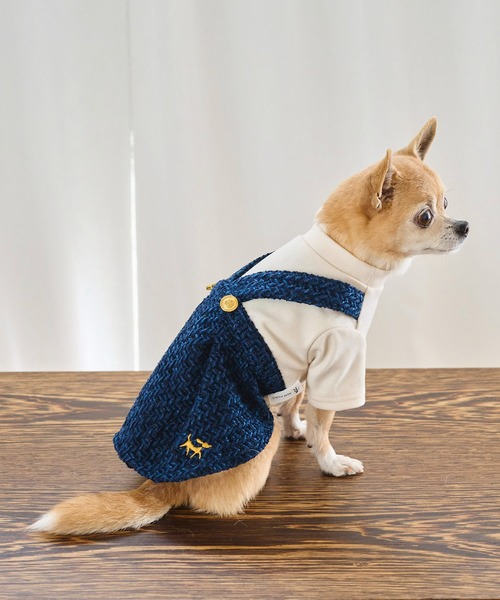 ROPE' PICNIC 犬 服 「DOG」ツイードドッキングジャンパースカート