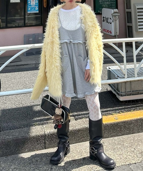 Alley Tokyo カーディガン ふっさふさ過ぎるBIGカーデ レディース