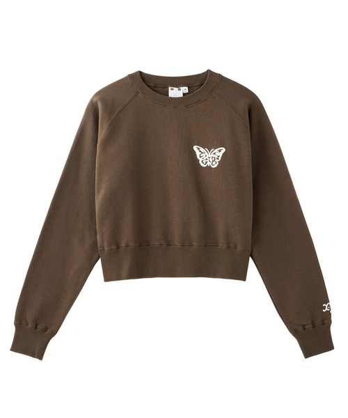 トレーナー スウェット BUTTERFLY RAGLAN COMPACT SWEAT TOP レディース