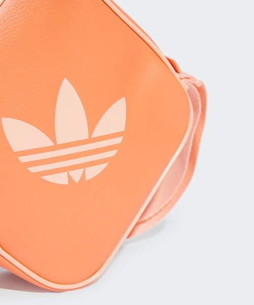 オールドadidas オレンジ トレフォイルバッグ 中型 adidas ショルダーバッグ アディカラークラシック ダイヤモンド
