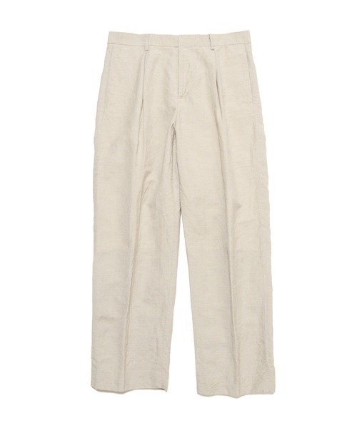 SOPHNET.（ソフネット） スラックス LINEN WOOL 1TUCK SLACKS メンズ