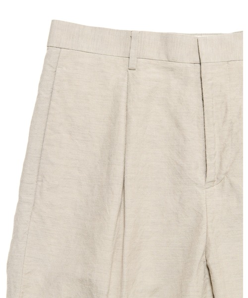 SOPHNET.（ソフネット） スラックス LINEN WOOL 1TUCK SLACKS メンズ