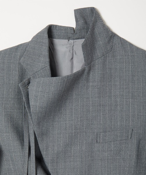 ジャケット テーラードジャケット 「soduk」standing collar jacket レディースの画像