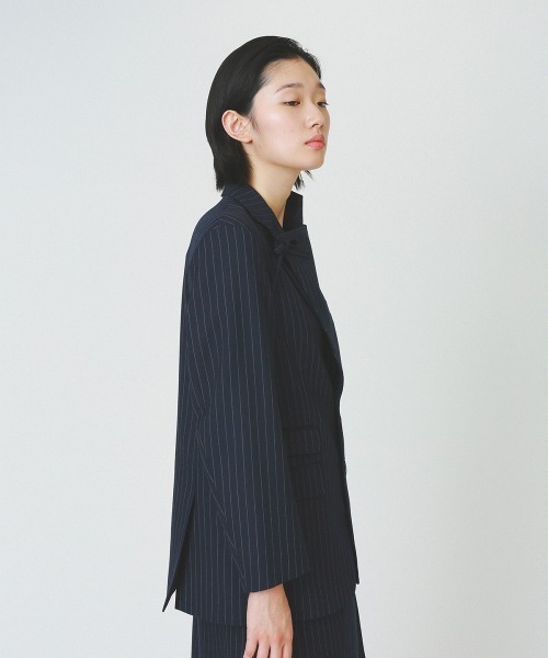 ジャケット テーラードジャケット 「soduk」standing collar jacket レディースの画像