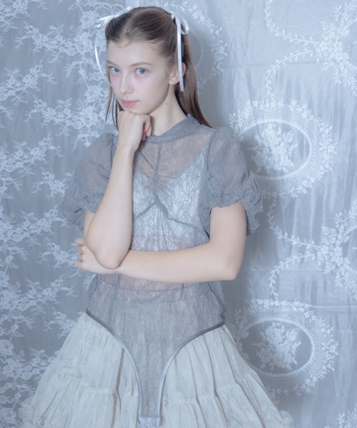 monepine lace body suit/レースボディスーツ レディース
