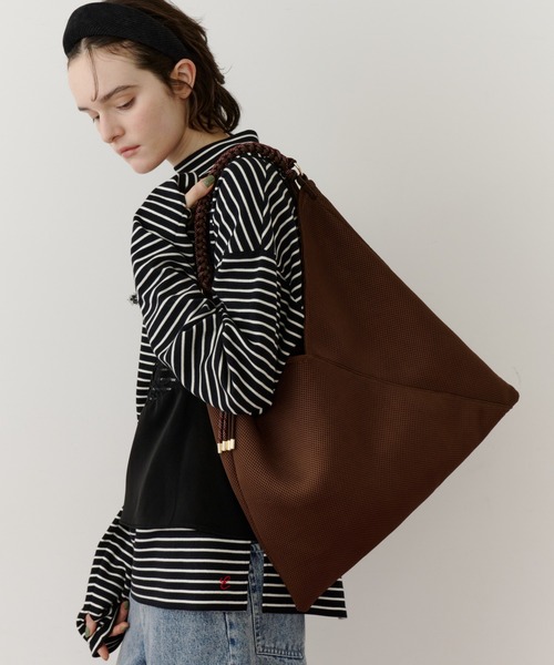 トートバッグ LE VERNIS(ル・ベルニ)「A4サイズ対応」Paracord handle mesh bag レディースの画像