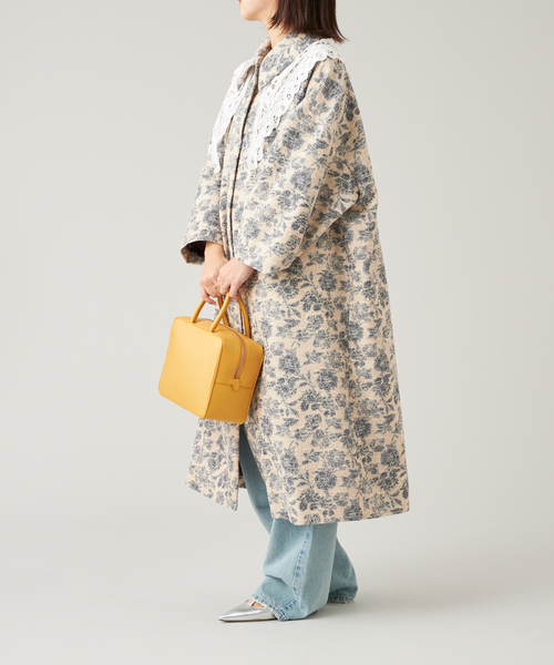 【IENA LA BOUCLE】コットンナイロンタッサーオーバーコート IENA LA BOUCLE】コットンナイロンタッサーオーバーコート