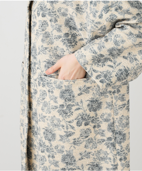 IENA LA BOUCLE コート アウター ボタニカルオーバースラン