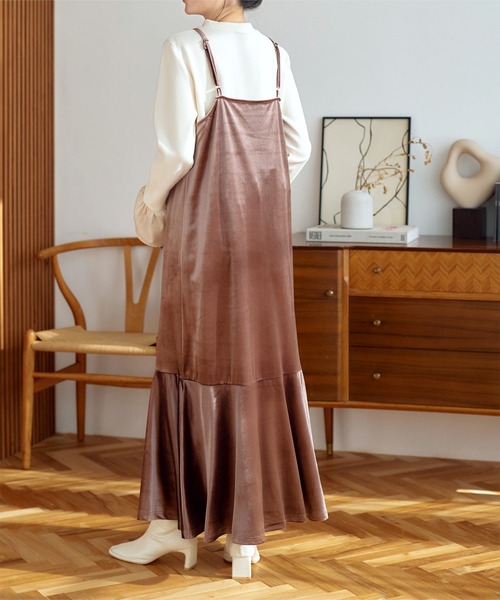 「KOBE LETTUCE」 キャミソールワンピース M ブラック レディース_画像3