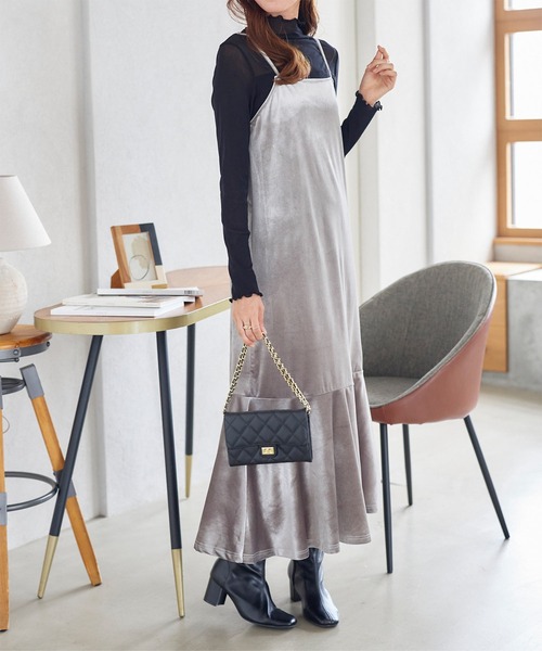 「KOBE LETTUCE」 キャミソールワンピース M ブラック レディース_画像5