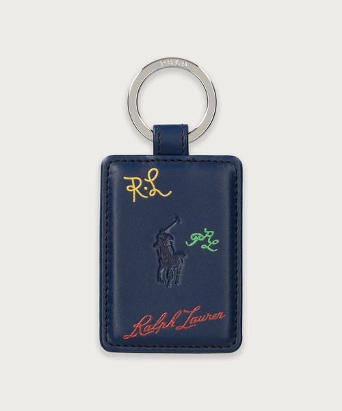 Polo Ralph Lauren マルチケース ネイビー ラルフローレン 母子手帳ケース 出産祝い ロゴ 刺繍 POLO RALPH