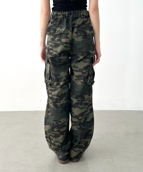 カーゴパンツ 迷彩　y2k ミリタリー　カモ柄　2way 迷彩パンツ ta1085z_10.jpg