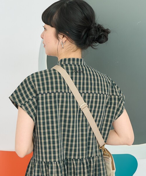 Foxfire × FREAK’S STORE ワンピース Foxfire/別注 ウエストコードポケット付 Tシャツワンピース