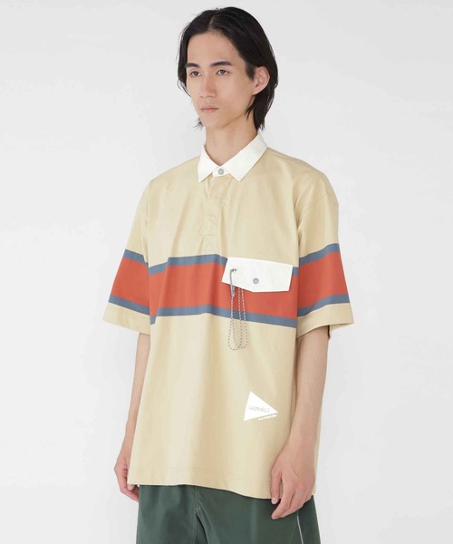 and wander シャツ TECH RUGBY SHIRT｜テックラグビーシャツ