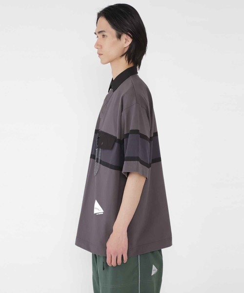and wander シャツ TECH RUGBY SHIRT｜テックラグビーシャツ