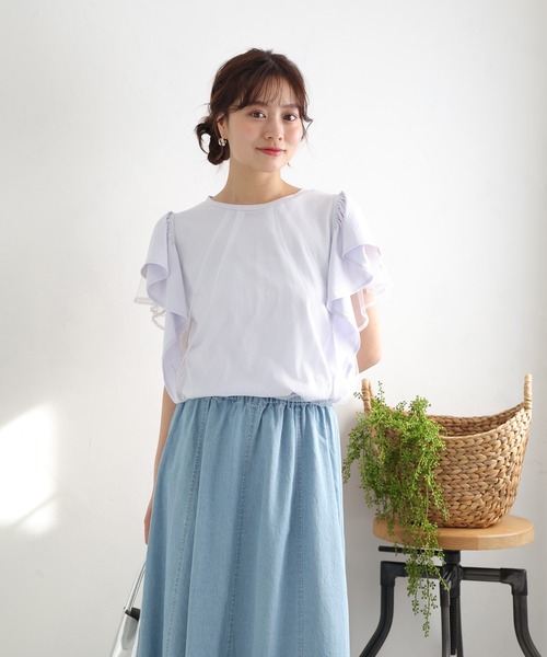 fifth tシャツ チュールフリルTシャツ レディース : ZOZOTOWN