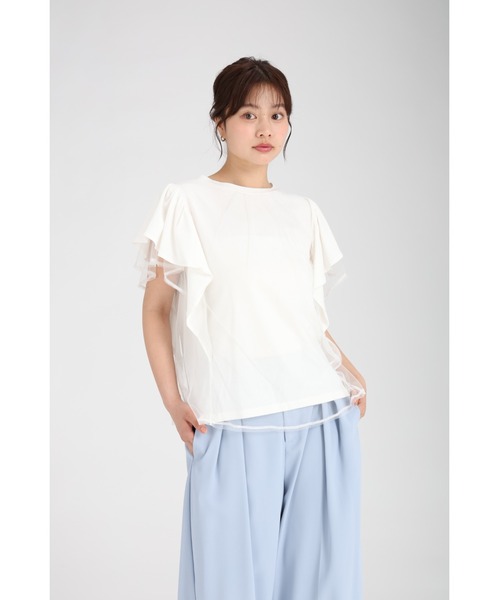 tシャツ サッシュフリルTシャツ レディース サッシュフリルTシャツ（2002508748） | GALLEST