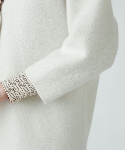 「BALLSEY」 ニットカーディガン S オフホワイト レディース_画像8