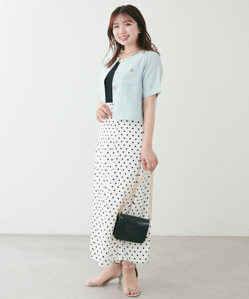 ナチュラルクチュール　フリル袖ニットワンピース　ワンピース　canami natural couture ワンピース 「canami」フリル袖ニット