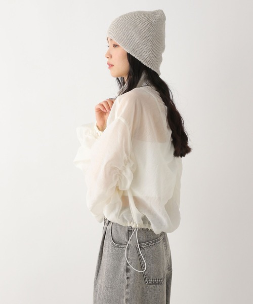 m , i , d , ❤︎ シャーリングヘムシアーブルゾン Heather（ヘザー） ブルゾン アウター シャーリングシアーブルゾン