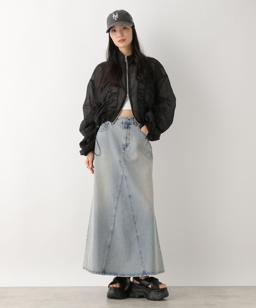Heather ブルゾン アウター シャーリングシアーブルゾン 452626