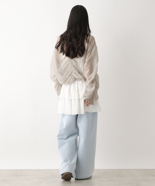 m , i , d , ❤︎ シャーリングヘムシアーブルゾン Heather（ヘザー） ブルゾン アウター シャーリングシアーブルゾン