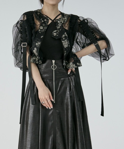 Elegante♡ブルゾン 黒 S SLY ブルゾン アウター 「WEB限定再入荷」VINTAGE F/LEATHER S
