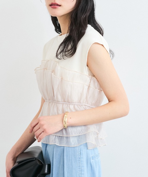 VIS（ビス） tシャツ 旬なレイヤードスタイルが叶う！ビスチェ