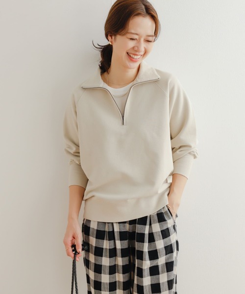 「URBAN RESEARCH DOORS」 スウェットカットソー MEDIUM ライトベージュ レディース