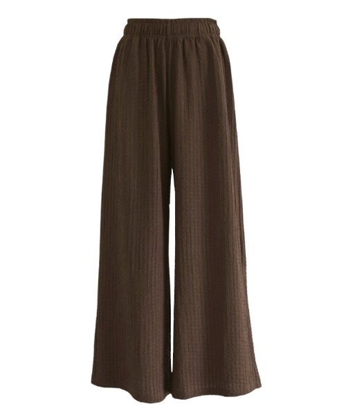 【MOCAのおかーたんページ】上質linen＊マチ仕立て楽ちんパンツＬ寸 select MOCA（セレクトモカ） パンツ エンブロイダリーイージーパンツ